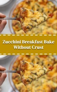 Veggie-Packed Crustless Zucchini Breakfast Bake