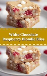White Chocolate Raspberry Blondie Delight
