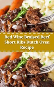 Red Wine Braised Beef Short Ribs Recipe